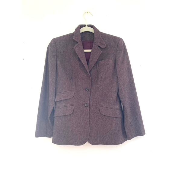 Vintage Pure Wool Blazer Womens Size 6 Academia Feminine Tailored Fall Classic - Picture 1 of 8